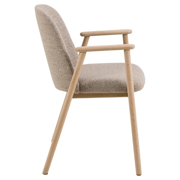 Krzesło Leo beżowe/ dąb Monza 60 - ACTONA